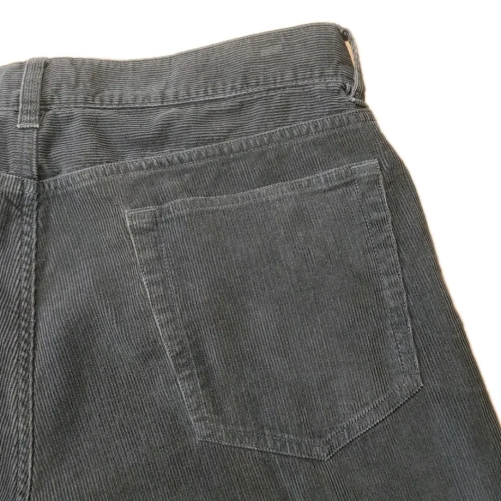 J Crew Corduroy Pants Men Sz 32 X 34 Gray Baggy Straight Leg Jeans Preppy Skater